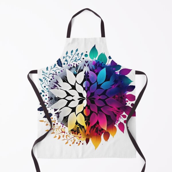Item preview, Colourful floral mandala split in half, seasons, double effect designed and sold by VeronicArt85.