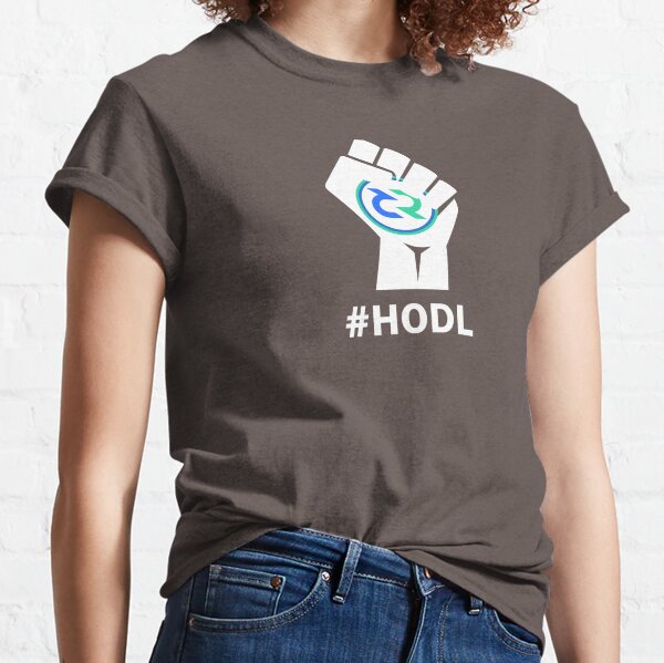 HODL Decred-Fist HODLing DCR Logo-white Classic T-Shirt