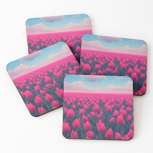Item preview, Field of Pink Tulips designed and sold by lspanos.