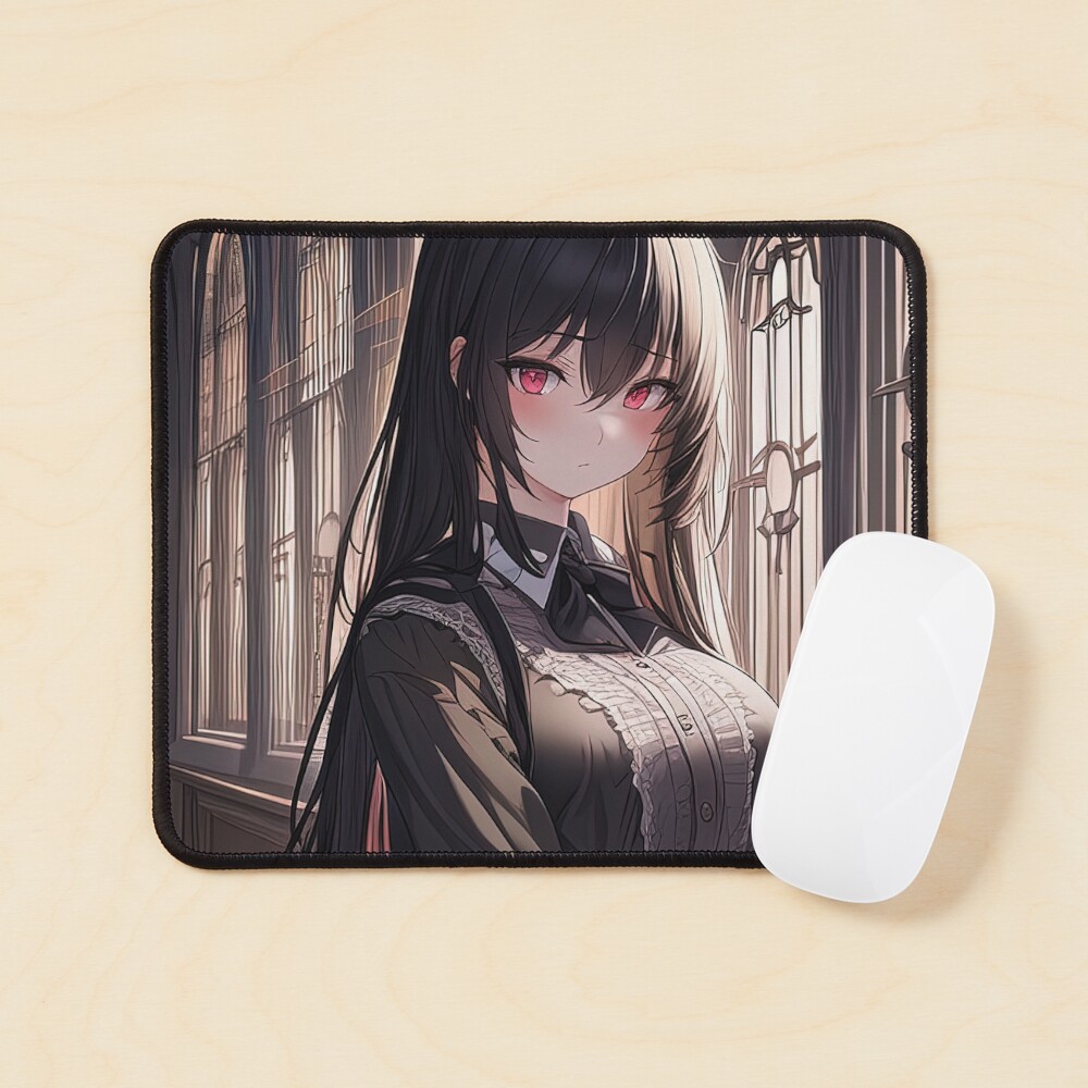 Busty vampire anime girl with red eyes Sticker for Sale by Remco