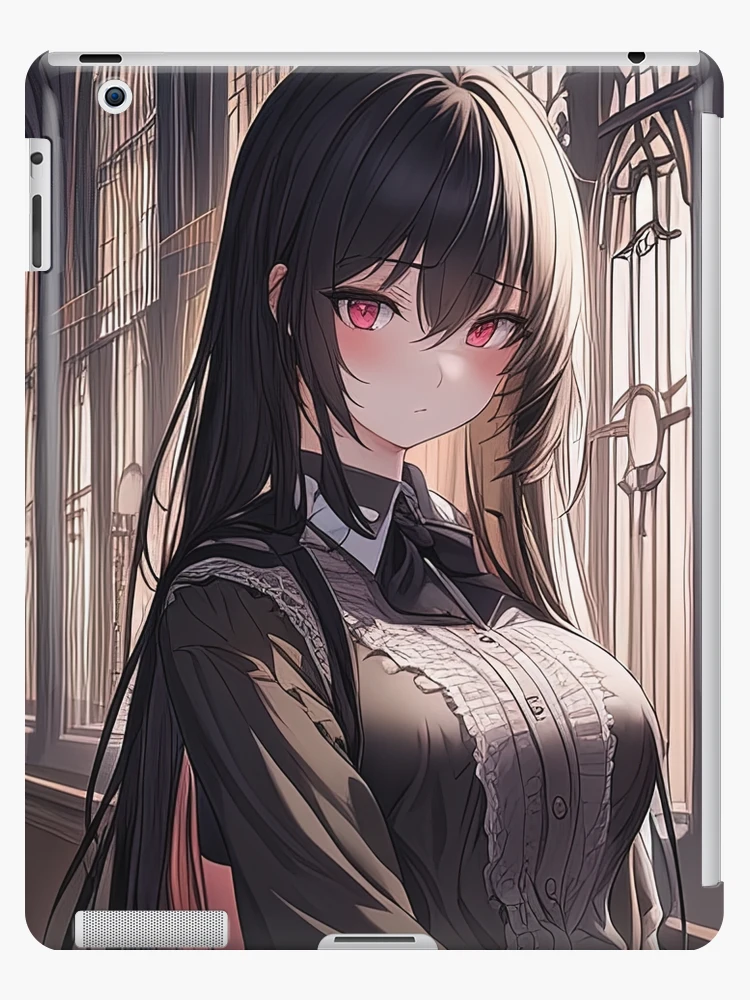Busty vampire anime girl with red eyes Sticker for Sale by Remco