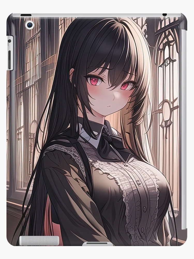 Busty vampire anime girl with red eyes iPad Case & Skin for Sale by Remco  Kouw