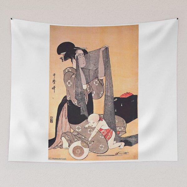 Item preview, Kitagawa Utamaro Japanese artist and painting artworks for sales designed and sold by EditorArt.