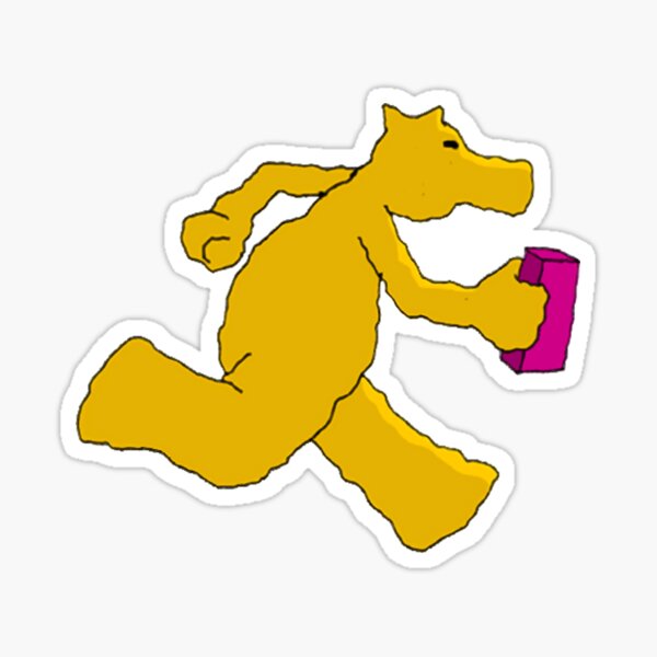 Item preview, Quasimoto with Pink Brick designed and sold by Stickertopics.