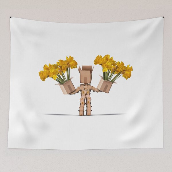 Item preview, Box character holding two boxes of flower designed and sold by simonbratt.