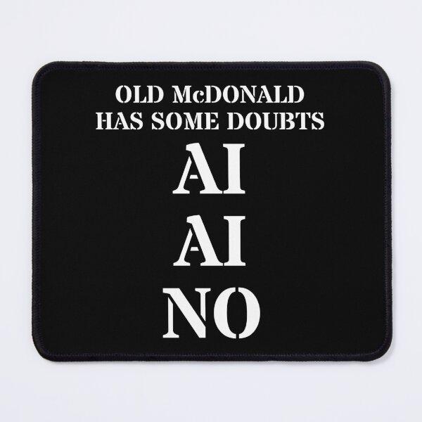 Item preview, AI Warning (White) designed and sold by SifRants.