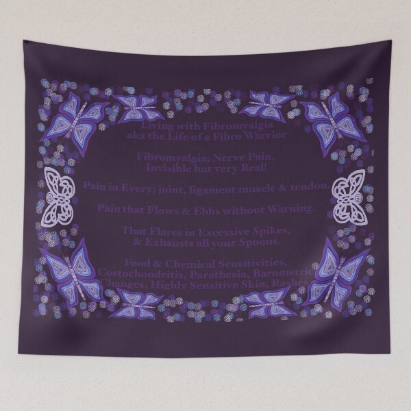 Item preview, Fibromyalgia Awareness Butterflys designed and sold by Lilybet83.