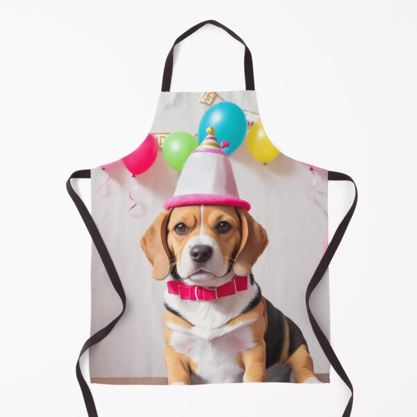 Item preview, Beautiful portrait cute adorable Beagle dog with party hat designed and sold by Tio-Tecun.