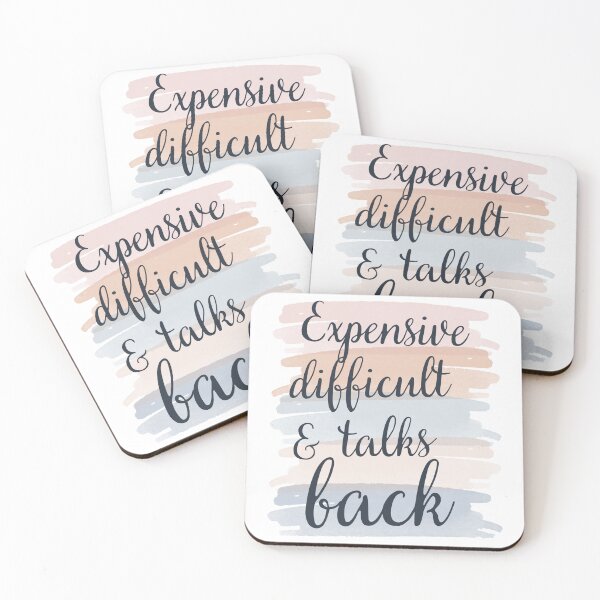 Item preview, expensive difficult and talks back mothers day designed and sold by TeeStarsWork.