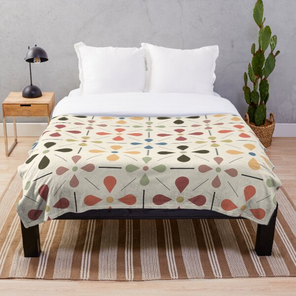 Item preview, Vintage Fifties Abstract Floral - Mid Century Geometric Abstract designed and sold by Throwtopia.