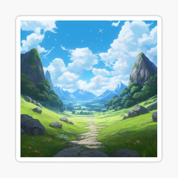 Item preview, Mountainous Path designed and sold by RaccoonTune.
