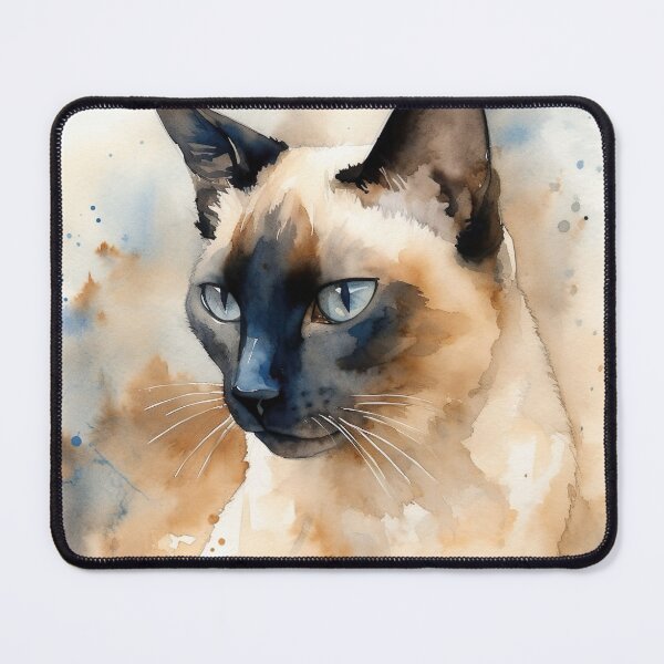 Item preview, Watercolor Wash Siamese Cat designed and sold by Matt's Artificial Nature.