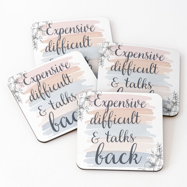 Item preview, expensive difficult and talks back mothers day designed and sold by TeeStarsWork.