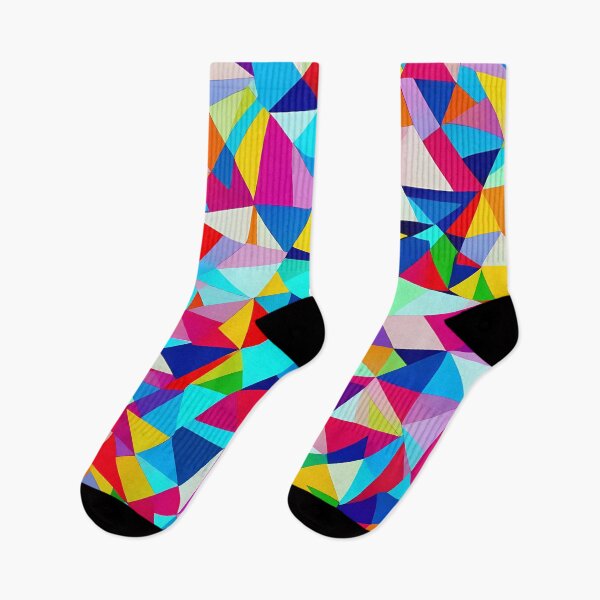 Item preview, Multicoloured triangles abstraction designed and sold by Oleksandr Ivanochko.