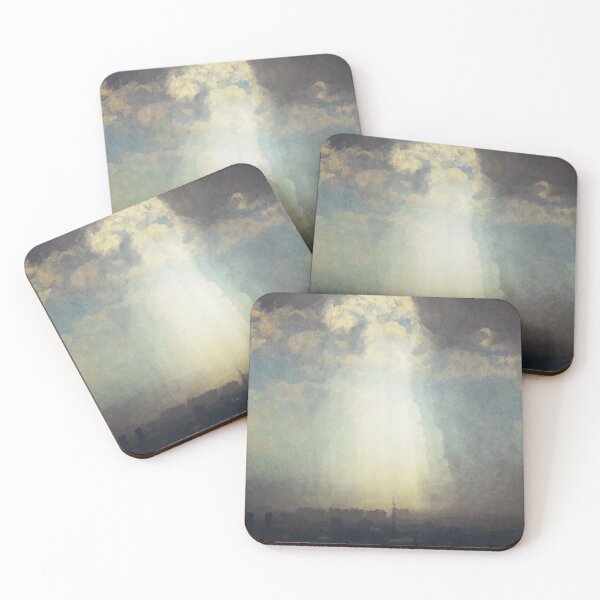 Item preview, Sunbeams above the town designed and sold by Paint Dream  Style.