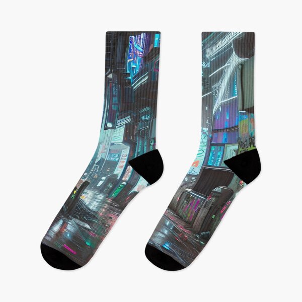 Item preview, Back Alleyways - Cyber City Scene designed and sold by Delerat7.