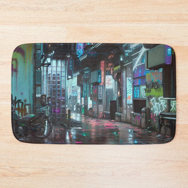 Item preview, Back Alleyways - Cyber City Scene designed and sold by Delerat7.