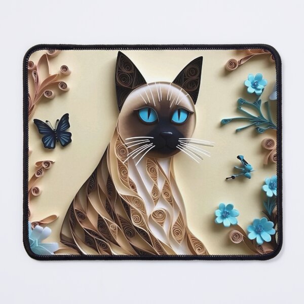 Item preview, Paper Quilled Siamese Cat designed and sold by Matt's Artificial Nature.