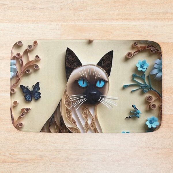 Item preview, Paper Quilled Siamese Cat designed and sold by Matt's Artificial Nature.