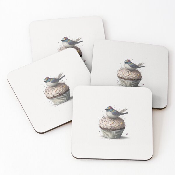 Item preview, Feathered Frosting Cupcake Bird designed and sold by anna6542.