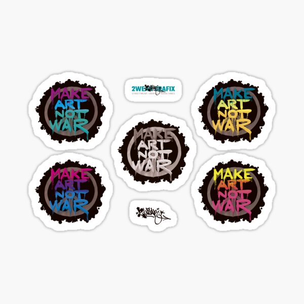 Item preview, Graffiti Stickers Set Make Art Not War  designed and sold by 2wear.