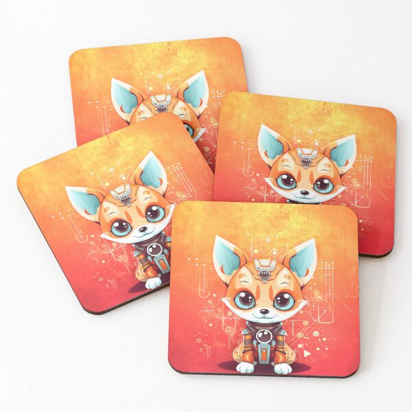 Item preview, Futuristic Cute Red Fox designed and sold by KeeganCreations.