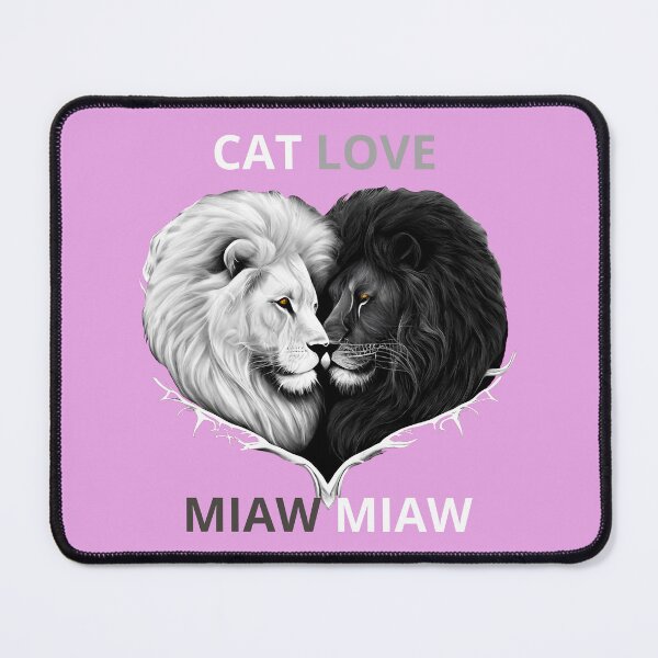 Item preview, Cat Miaw Lovers Black And White designed and sold by AgnesMBrae.