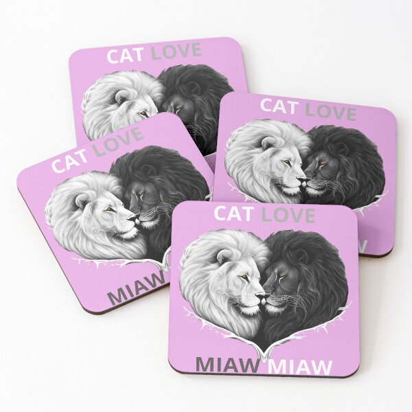 Item preview, Cat Miaw Lovers Black And White designed and sold by AgnesMBrae.