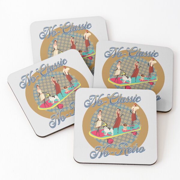 Item preview, skateboarding no-classic no-retro - three ladies and dogs designed and sold by PositiveIdeas.