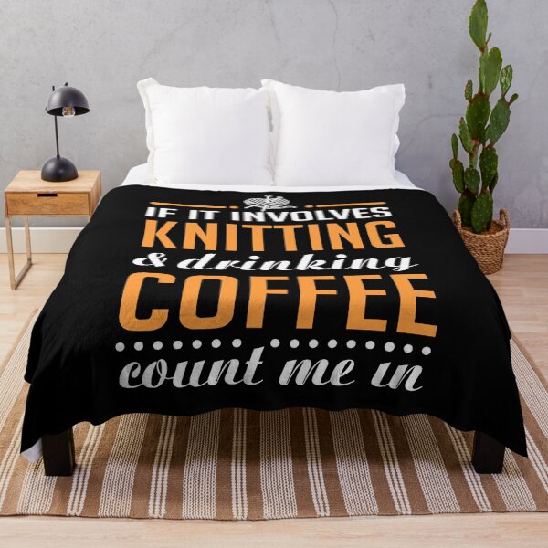 Item preview, Knitting and Drinking Coffee designed and sold by KsuAnn.