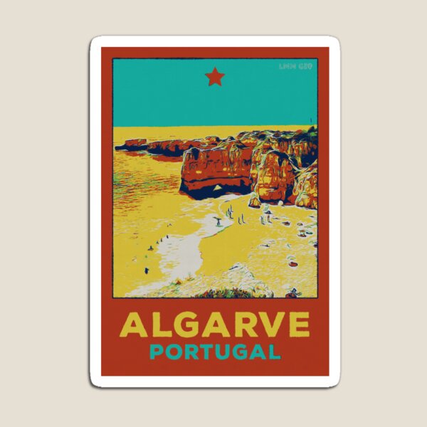 Artikel-Vorschau von Strände und Klippen der Algarve-Küste | Malerischer Postkartentyp Portugal, designt und verkauft von Lemomo-artworks.