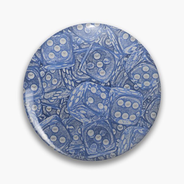 Item preview, Lots of Dice - Drawn Blue Board Game Dice ( tabletop / boardgame / rpg D6 ) designed and sold by Soludum Dice & Meeple Merch.