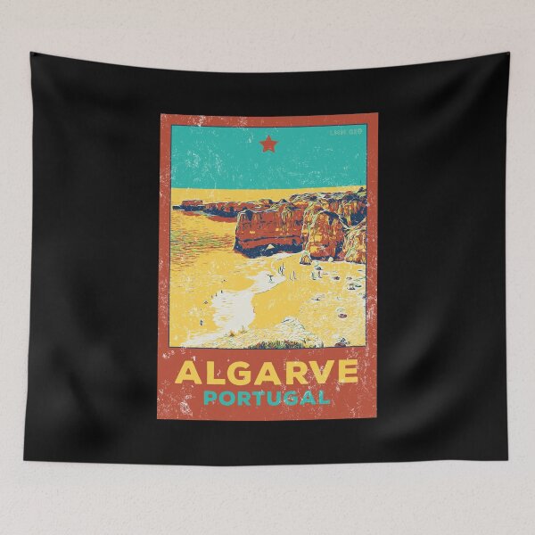 Item preview, Algarve Coast Beaches & Cliffs | Scenic poster type Portugal designed and sold by Lemomo-artworks.