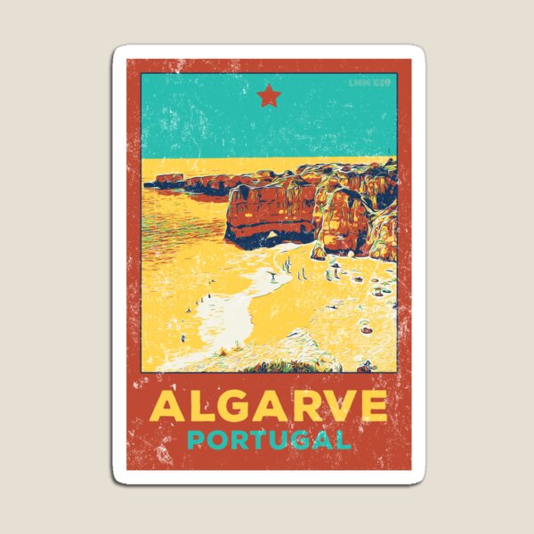 Artikel-Vorschau von Strände und Klippen der Algarve-Küste | Szenischer Plakattyp Portugal, designt und verkauft von Lemomo-artworks.