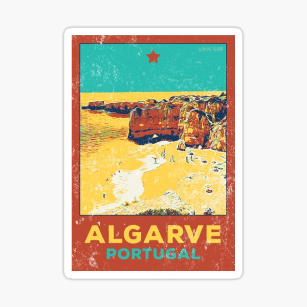 Artikel-Vorschau von Strände und Klippen der Algarve-Küste | Szenischer Plakattyp Portugal, designt und verkauft von Lemomo-artworks.
