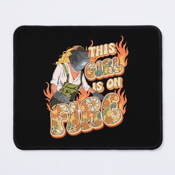 Item preview, This girl is on fire Welder girl designed and sold by HomeCoquette.