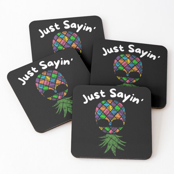 Item preview, Upside Down Pineapple Just Sayin, Rainbow designed and sold by elvisg03.