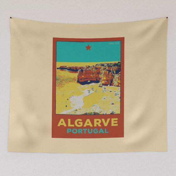 Item preview, Algarve Coast Beaches & Cliffs | Scenic postcard type Portugal designed and sold by Lemomo-artworks.