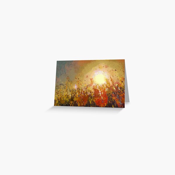 Autumn Sun Greeting Card