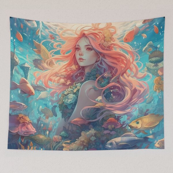 Item preview, Cute mermaid #48 designed and sold by Carmillai.