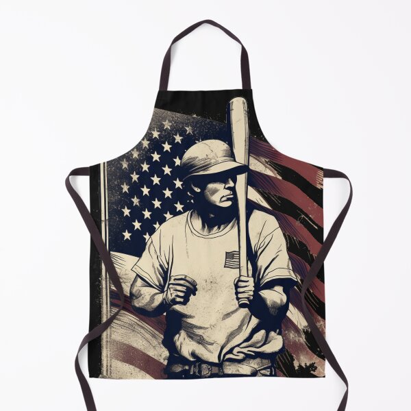 Artikelvorschau, Vintage American Flag Baseball, feiern Sie den 4. Juli mit einem Retro-Look entworfen und verkauft von CRAZY&ART.