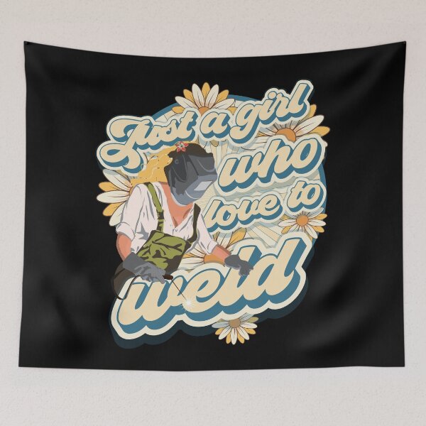 Item preview, Just a girl who loves to weld groovy gift  designed and sold by HomeCoquette.