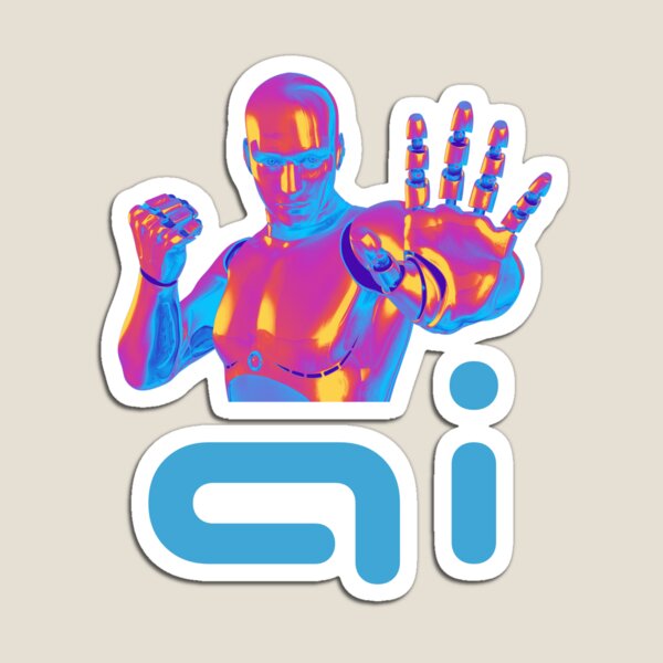 Aperçu de l'œuvre Logo du robot d'intelligence artificielle créée et vendue par Grizzle9.
