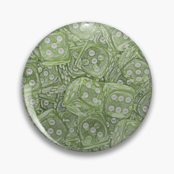 Item preview, Lots of Dice - Drawn Green Board Game Dice ( tabletop / boardgame / rpg D6 ) designed and sold by Soludum Dice & Meeple Merch.
