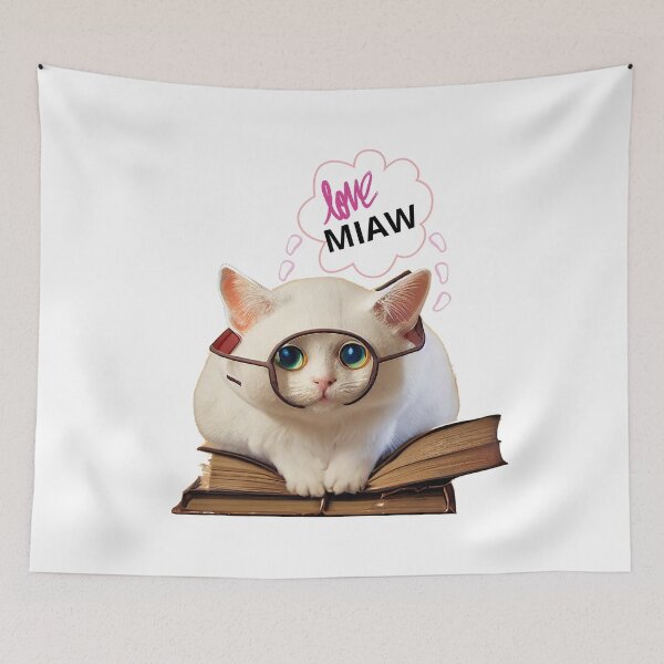 Item preview, Cat Miaw Lovers Nerd designed and sold by AgnesMBrae.