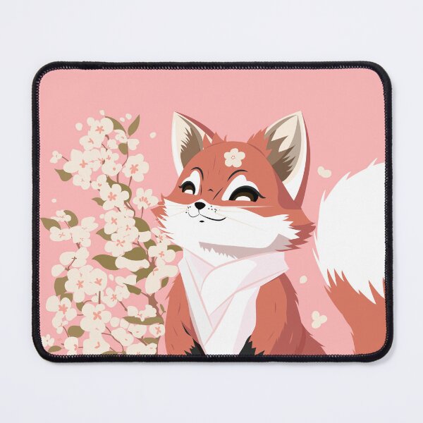Item preview, Spring Blossom Red Fox Enjoy the Sunshine in Pink designed and sold by Moyanana.