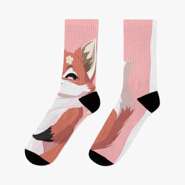 Item preview, Spring Blossom Red Fox Enjoy the Sunshine in Pink designed and sold by Moyanana.