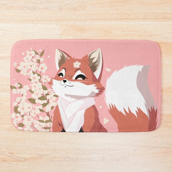 Item preview, Spring Blossom Red Fox Enjoy the Sunshine in Pink designed and sold by Moyanana.