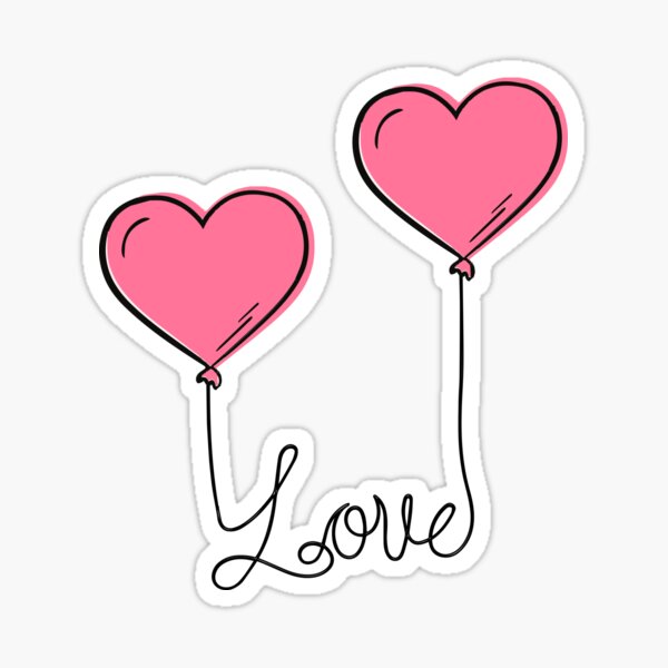 Love Balloon Stickers PNG