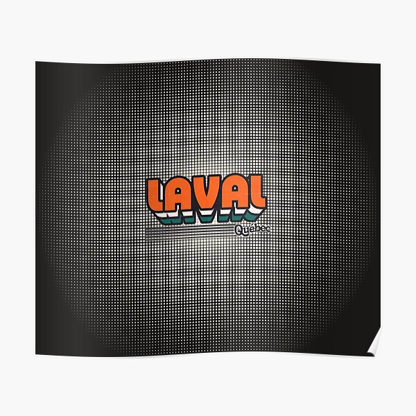 "Laval, Québec Retro Stripes" Poster for Sale by retroready Redbubble